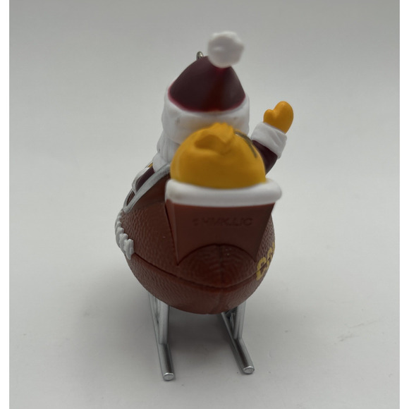 Hallmark Washington Commanders Santa Christmas Ornament Football Sleigh - Picture 5 of 6